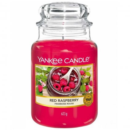 Yankee Candle - vonná svíčka Red Raspberry (Červená malina) 623g