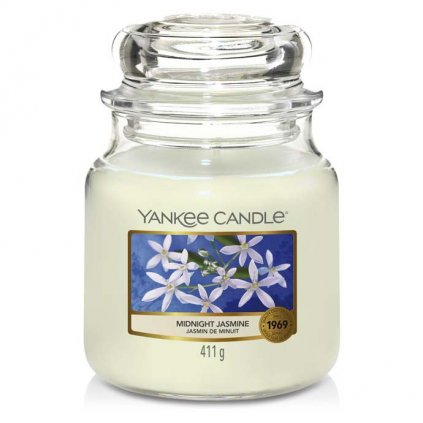 Yankee Candle - vonná svíčka Midnight Jasmine (Půlnoční jasmín) 411g