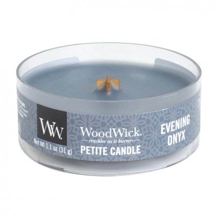 WoodWick - vonná svíčka Petite, Evening Onyx (Večerní onyx) 31g