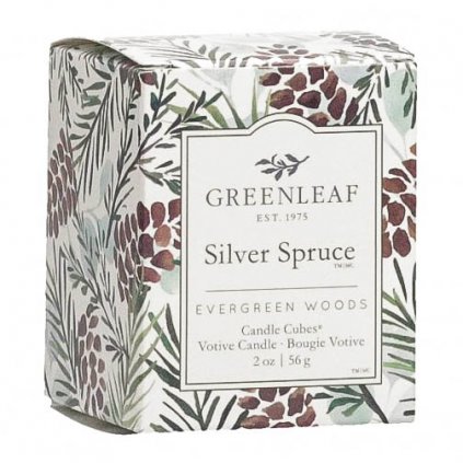Greenleaf - votivní svíčka Silver Spruce 56g