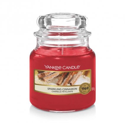 yankee candle sparkling cinnamon svicka mala