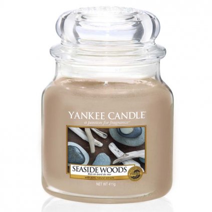 Yankee Candle - vonná svíčka Seaside Woods (Přímořská dřeva) 411g