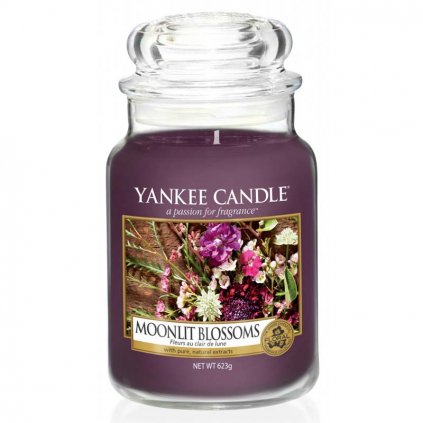 Yankee Candle - vonná svíčka Moonlit Blossoms (Květiny ve svitu měsíce) 623g