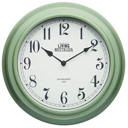 Kitchen Craft - hodiny Living Nostalgia, zelené 25 cm