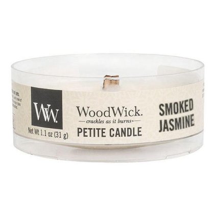 WoodWick - vonná svíčka Petite, Smoked Jasmine (Kouřový jasmín) 31g