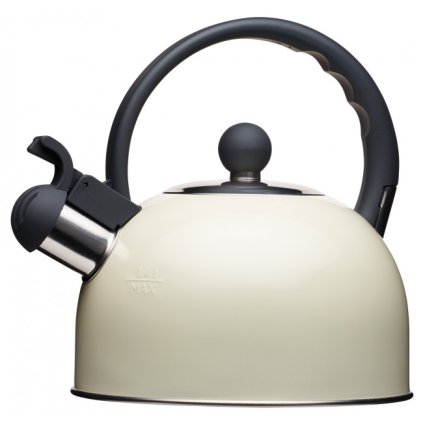 Kitchen Craft - varná pískací konvice na sporák Living Nostalgia 1,4 l krémová