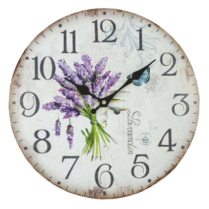 Nástěnné hodiny Lavender, 34 cm
