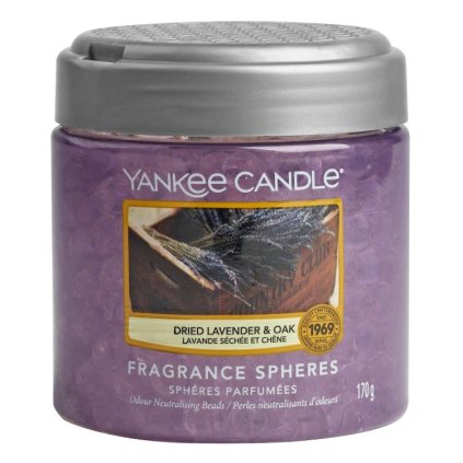 Yankee Candle - Spheres vonné perly Dried Lavender & Oak (Sušená levandule a dub) 170g