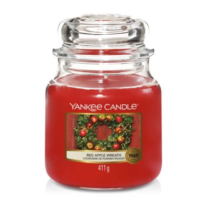yankee candle red apple wreath svicka stredni