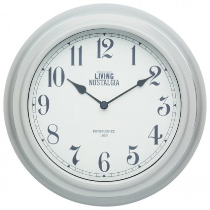 Kitchen Craft - hodiny Living Nostalgia, šedé 25 cm