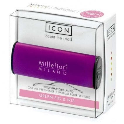 Millefiori Milano - ICON vůně do auta Green Fig & Iris 47g