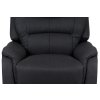TV křeslo, šedá látka, kov černá