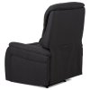 TV křeslo, šedá látka, kov černá