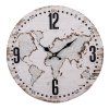 Clayre & Eef - nástěnné hodiny CREME WORLD 6KL0734