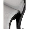 Kancelářská židle, šedá síťovina, plastový kříž, kolečka na tvrdé podlahy