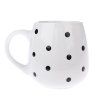 hrnek bily s cernymi puntiky 520 ml