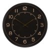 Hodiny nástěnné - černé, arabské číslice, kovové, 60 cm