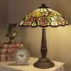 table lamp tiffany o 44x57 cm yellow green glass flowers desk lamp tiffany 2