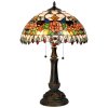 table lamp tiffany o 41x67 cm red green glass rose desk lamp tiffany