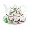 easy life porcelanova konvicka s hrnkem christmas gang 350 ml 1