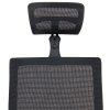 Kancelářská židle, černá látka / černá síťovina, hliníkový kříž, synchronní mech