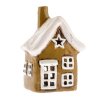 Keramický domeček - svícen, výška 14 cm