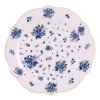 Clayre & Eef - porcelánový dezertní talíř BLUE ROSE BLOOMING, 20 cm