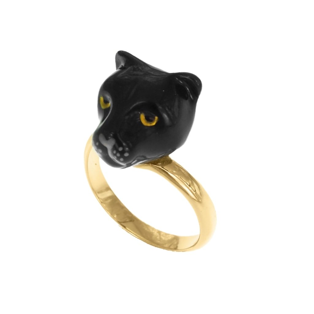 31122 black panther head prsten