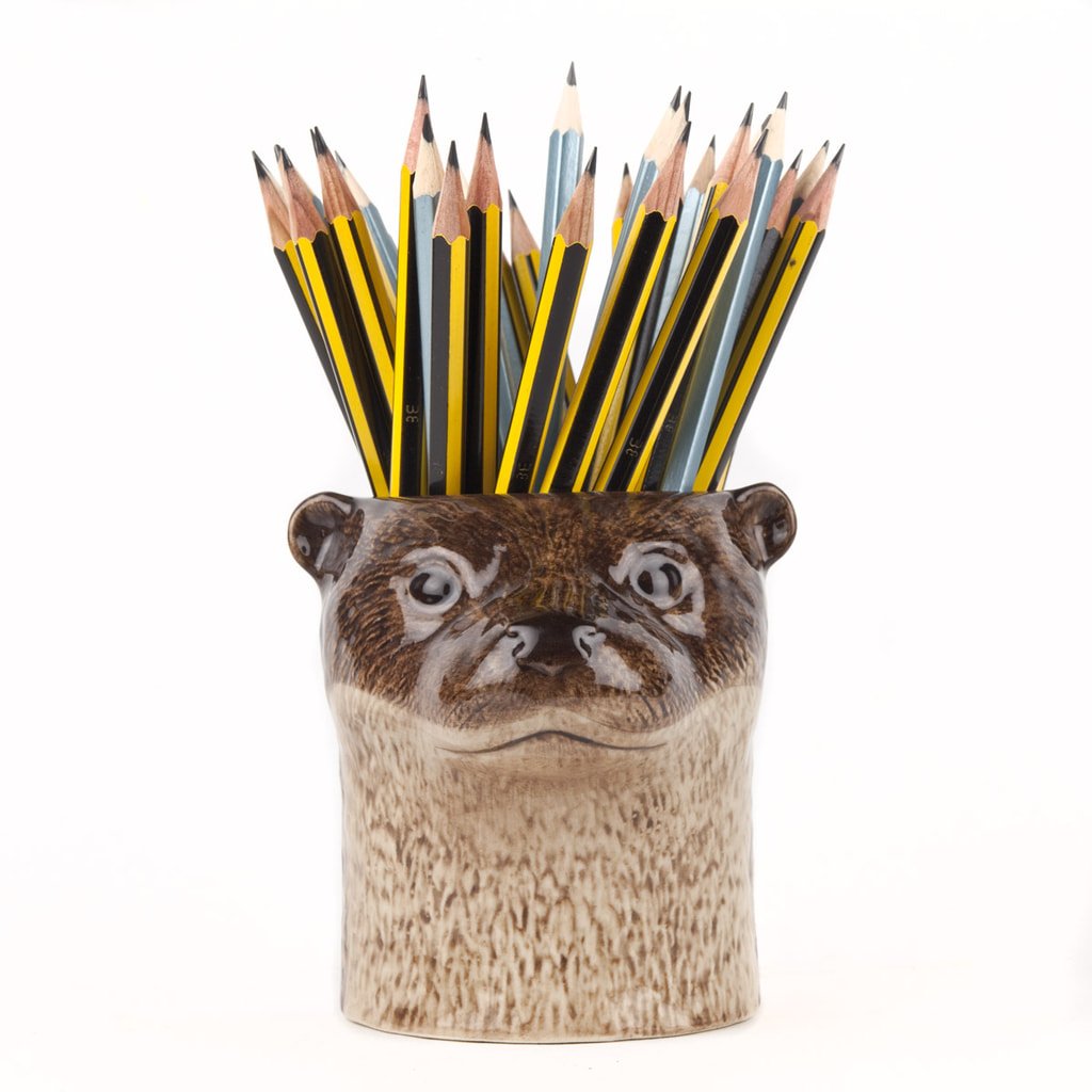 quail ceramics otter pencil pot 01