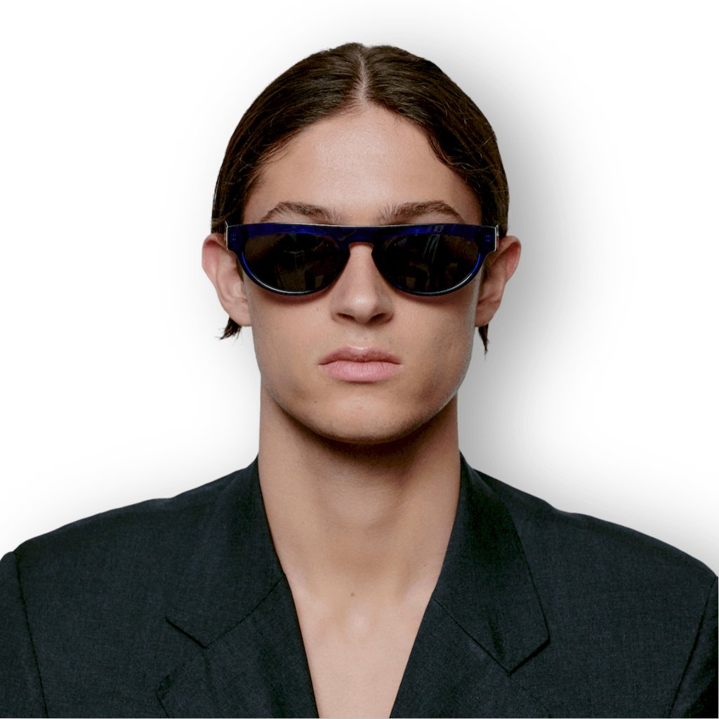 Dark blue sunglasses hot sale