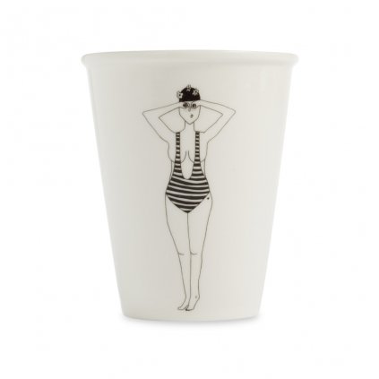 BACKWARDS porcelain cup
