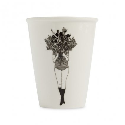 FLOWER GIRL porcelain cup