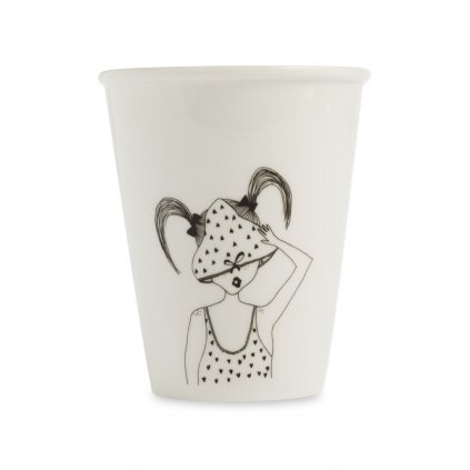 UNDERWEAR GIRL porcelain cup