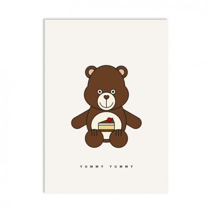 YUMMY BEAR pohlednice