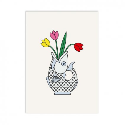 GREEDY FISH pohlednice