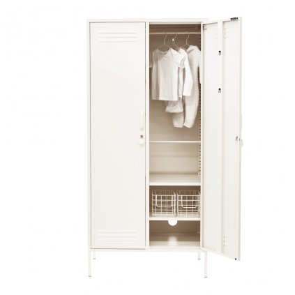 twinny white mustard made locker open right styled 2