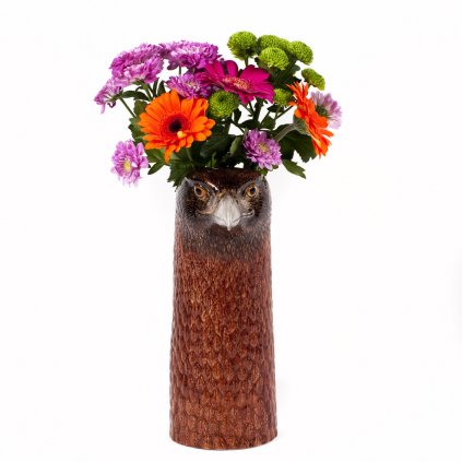 quail ceramics eagle flower vase large 02