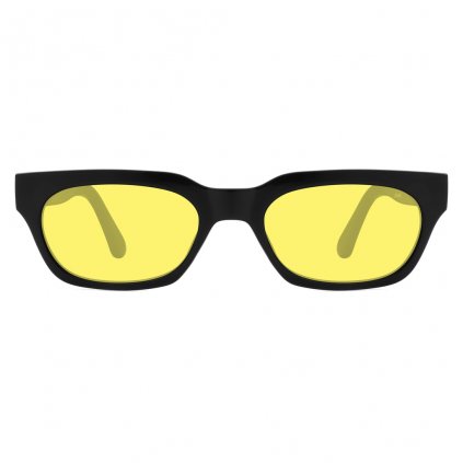 BROR unisex sunglasses / Black-Yellow