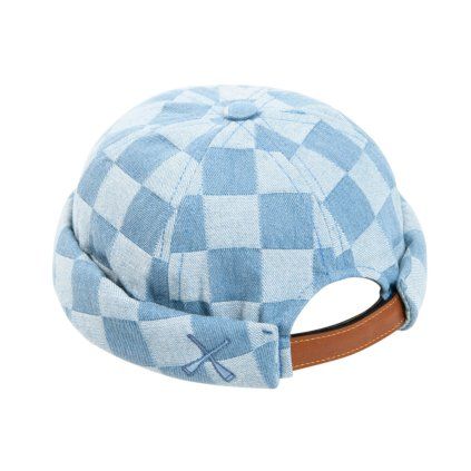 beton cire miki docker hat denim check