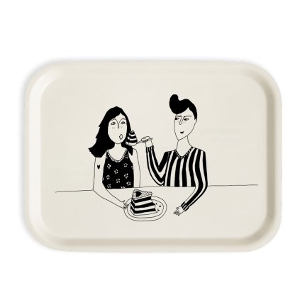 helen b tray sharing cake