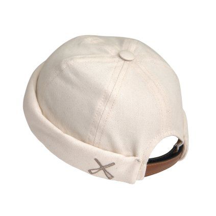 beton cire miki docker beanie white cream denim