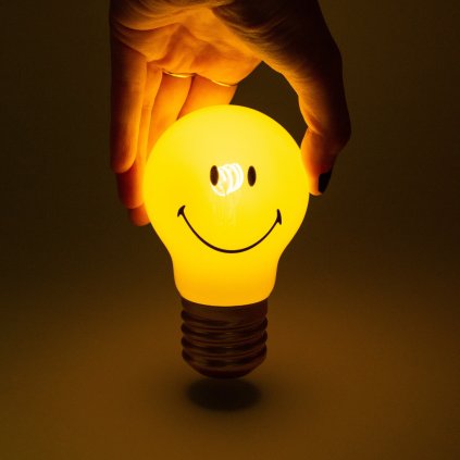 suck uk cordless smiley lightbulb rechargeable mood 1