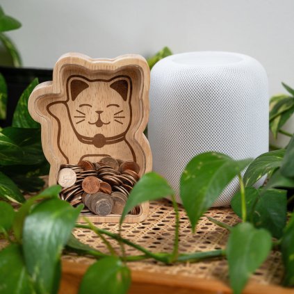 kikkerland lucky cat money bank lifestyle