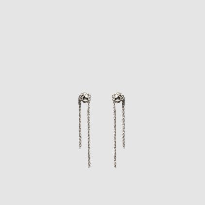 judith benita earrings puces tits longues argent