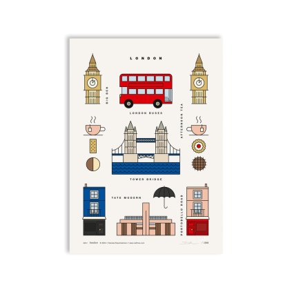 redfries poster 0761 london a4