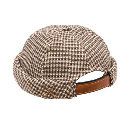 beton cire miki docker beanie brown check
