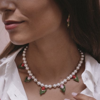 nach bijoux necklace tulip white bead u368 mood 2