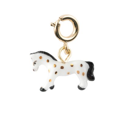 nach bijoux pendant charm white horse ch160
