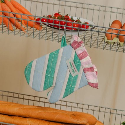 BISCUIT oven mitt / Blue Green