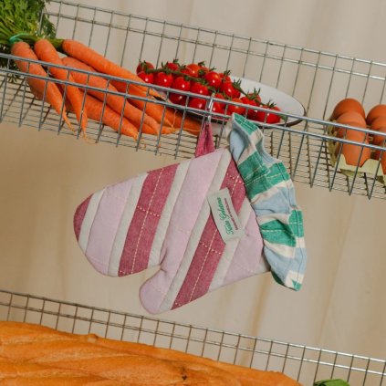 BISCUIT kuchyňská rukavice/ Burgundy Pink